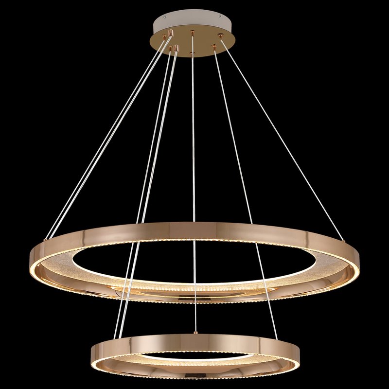 Double-Ring Acrylic LED Chandelier