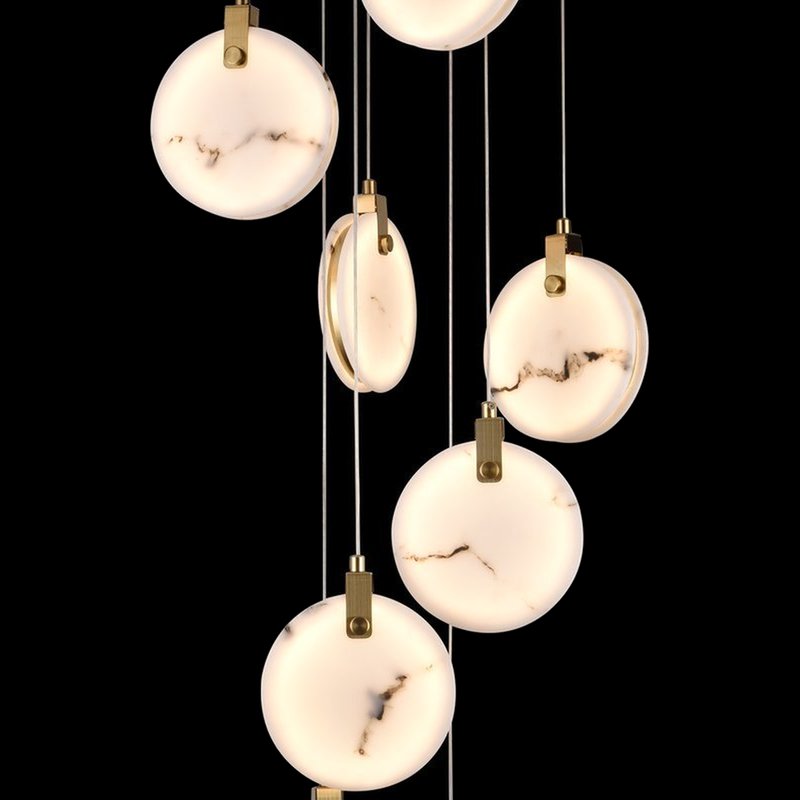 Wave Alabaster Pendant