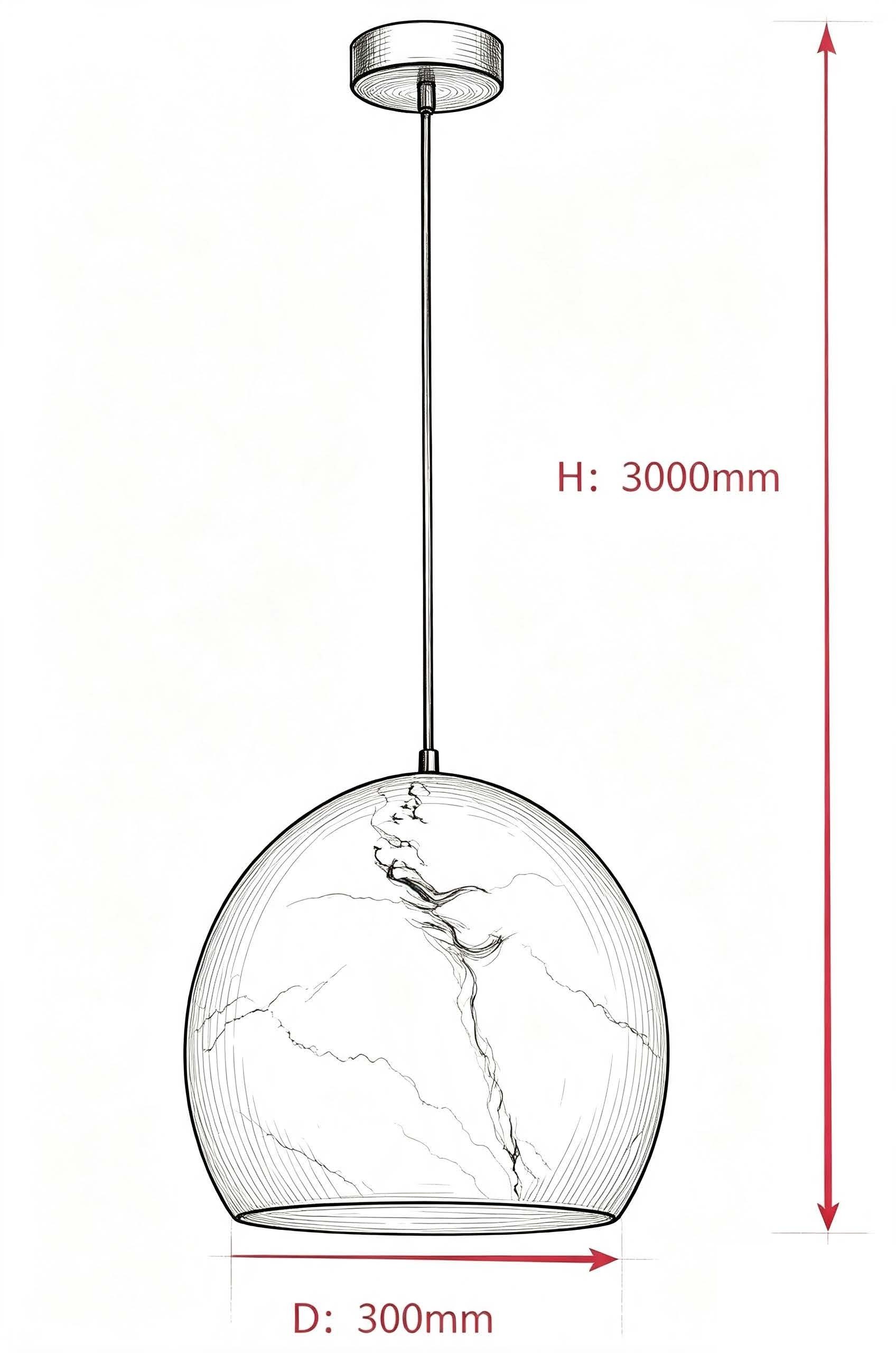 Line drawing D300 H3000