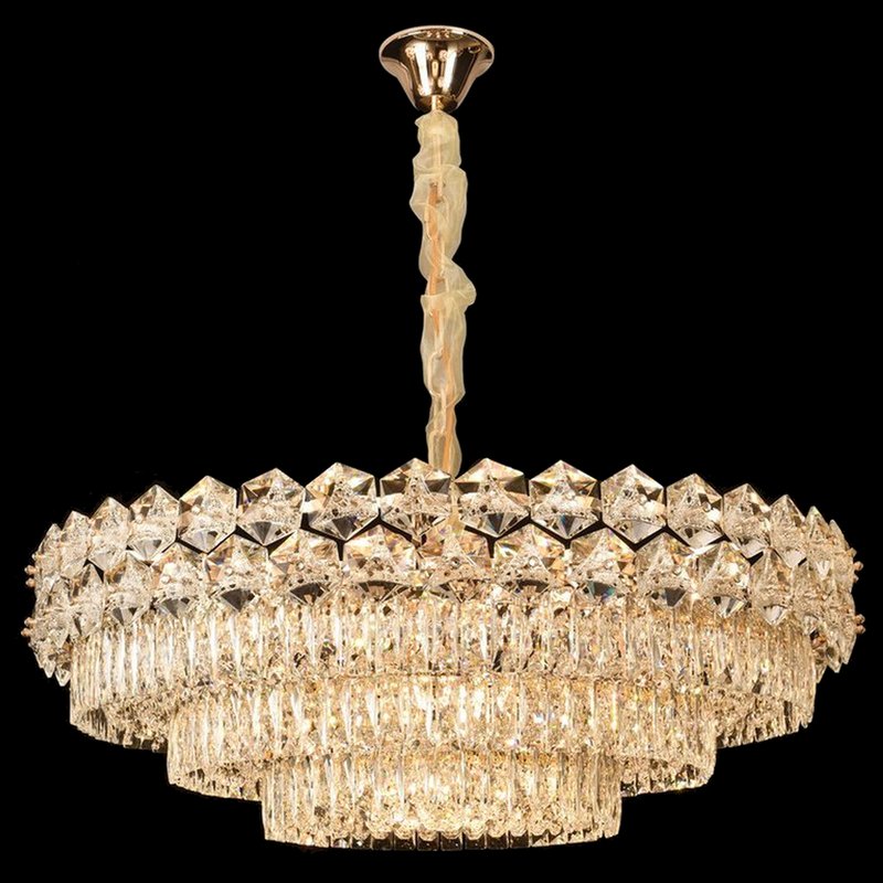 Crystal Halo Mini Chandelier
