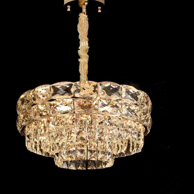Crystal Halo Petite Chandelier