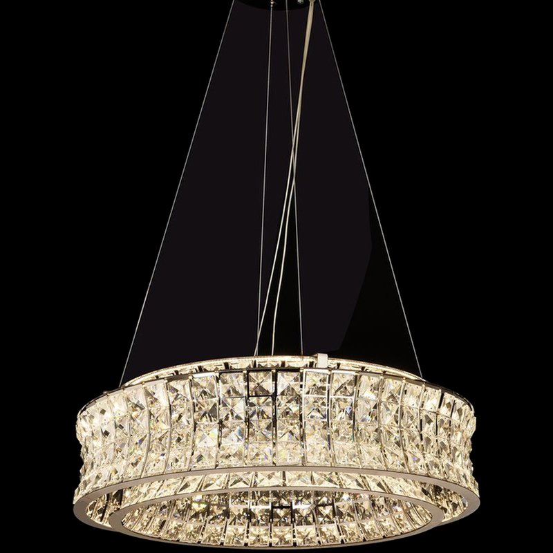 Petite Crystal Halo Chandelier