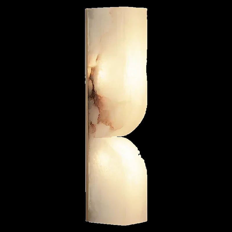 Rectangular Alabaster Essence Wall Sconce