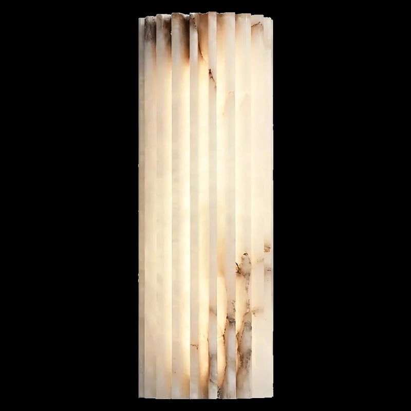 Alabaster Alvia Striped Wall Light