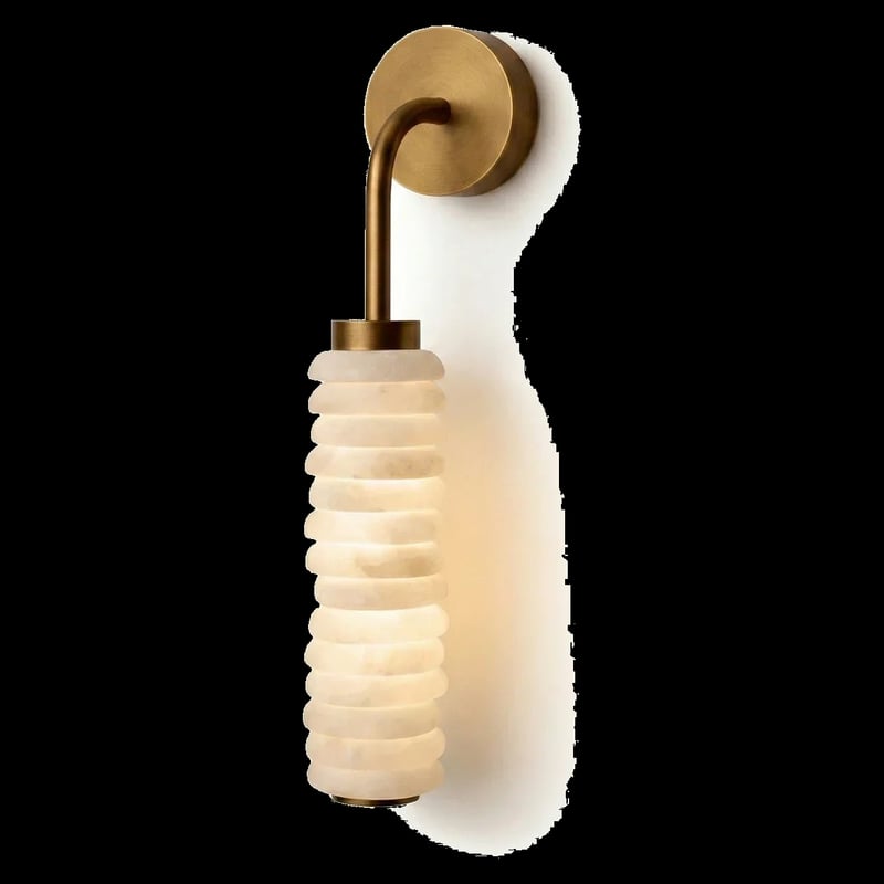 Calla Cylinder Alabaster Wall Lamp