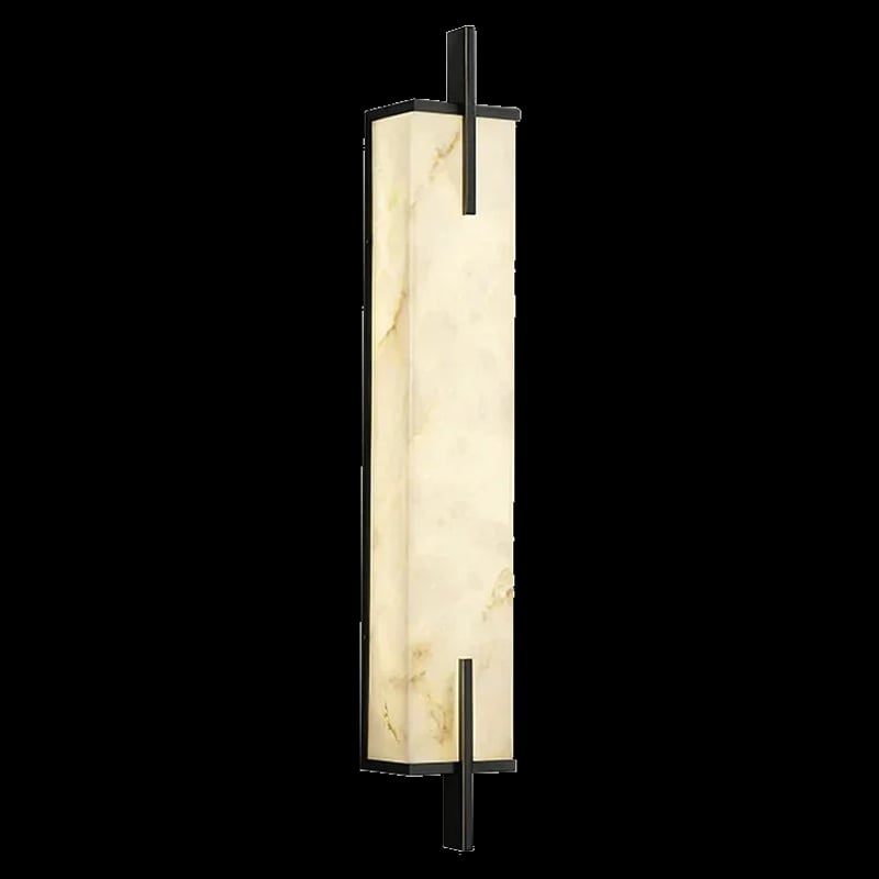 Alabaster Rectangle Calliope Wall Sconce