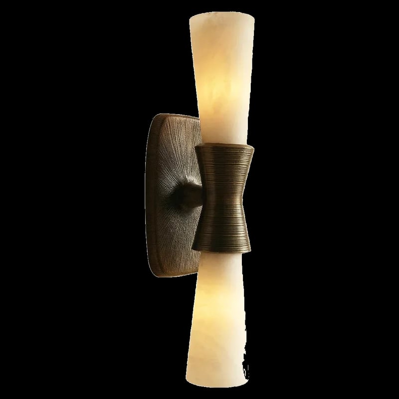Twist Tapered Alabaster Wall Sconce
