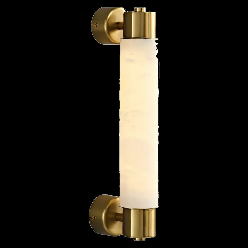 Tube Alabaster Cylinder Wall Lamp