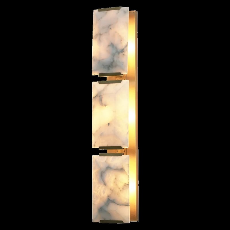 Rectangular Alabaster Wall Lamp